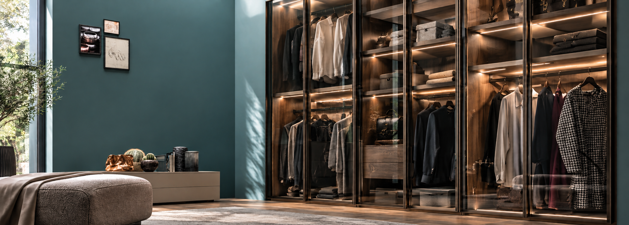 Luxury walk-in closet